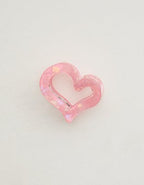 Aerie Jumbo Heart Cutout Clip - Pink Petal