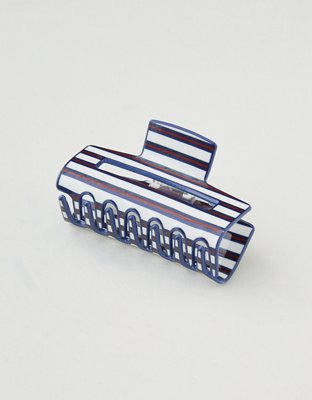 Aerie Rectangle Claw Clip - Red Velvet