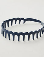 Aerie Zig Zag Headband - Marbled Blue