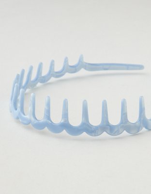 Aerie Zig Zag Headband - Eyelet Blue
