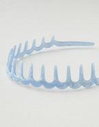Aerie Zig Zag Headband - Eyelet Blue