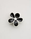 Aerie Two Tone Flower Hair Clip - True Black