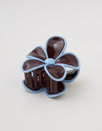 Aerie Two Tone Flower Hair Clip - Royal Berry