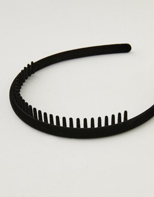 Aerie Velvet Headband - True Black