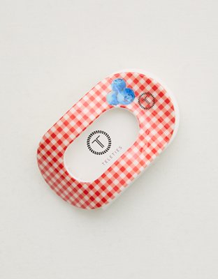 Teleties Medium Flat Clip - Red