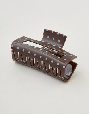 Aerie Large Rectangle Claw Clip - Blue Mist