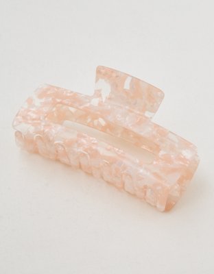 Aerie Large Rectangle Hair Clip - Coral Cottage