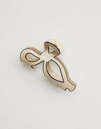 Aerie Large Shoelace Bow Clip - Natural