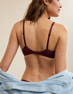 Float Full Coverage Unlined Bra - Royal Berry