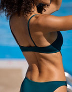 Left On Friday Sunday Bikini Top - Aqua Turquoise