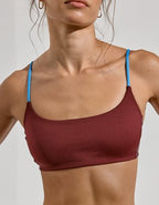 Left On Friday Pool Days Bikini Top - Mood Berry