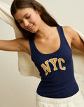 AE Graphic Scoop Bodysuit - Navy