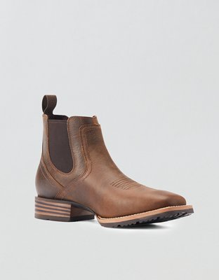 Ariat Men's Hybrid Low Boy Wide Square Toe Chelsea Boot - Brown