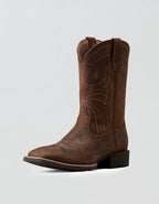 Ariat Men's Sport Wide Square Toe Cowboy Boot - Brown
