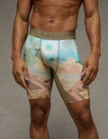 AEO Men's 8" Flex Boxer Brief - Green Sand