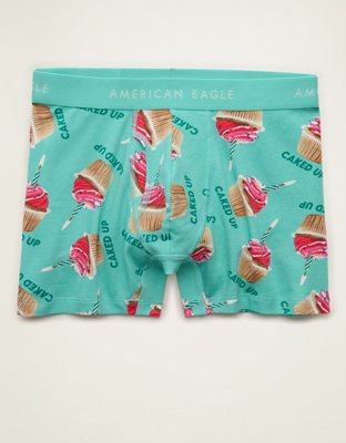 AEO Men's Food 4.5" Classic Boxer Brief - Teal