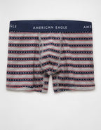 AEO Men's USA 4.5" Classic Cotton Boxer Brief - Grey