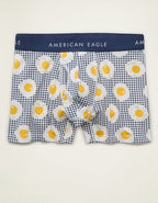 AEO Men's Food 4.5" Classic Cotton Boxer Brief - Raw White