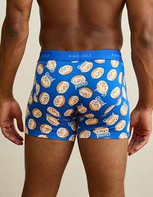 AEO Men's Food 4.5" Classic Cotton Boxer Brief - Blue Vibe