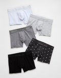 AEO Men's 4.5" Classic Cotton Boxer Brief 5-Pack - Multi