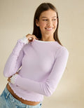 AE Soft & Sexy Waffle Long-Sleeve T-Shirt - Classic Lilac
