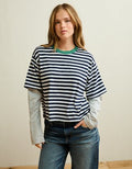 AE Twice As Nice Long-Sleeve T-Shirt - Navy
