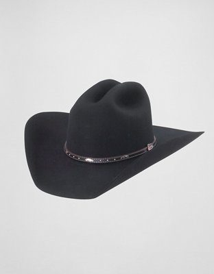 Justin Black Hills Wool Felt Western Cowboy Hat - Black