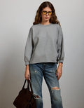 AE77 Premium Puff Sleeve Sweatshirt - Heather Gray
