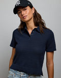 AE77 Shrunken Sweater Polo Shirt - Navy