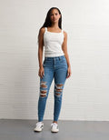 AE Next Level Curvy Ripped High-Waisted Jegging - Campus Brights