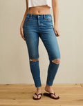 AE Curvy High-Waisted Jegging - Medium Destroy