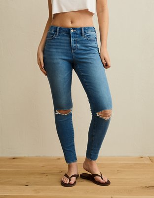 AE Curvy High-Waisted Jegging - Medium Destroy