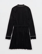 OVERSLEPT by Aerie Real Soft® Piping Robe - True Black
