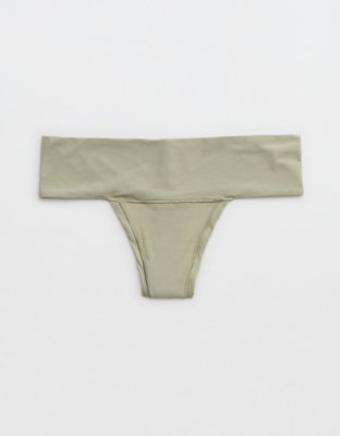 SMOOTHEZ Everyday Thong Underwear - Faded Olive