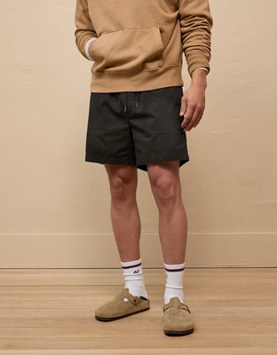 AE 7" Flex Lived-In Pull-On Short - Black