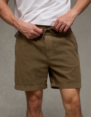 AE 7" Lived-In Pull-On Short - Olive