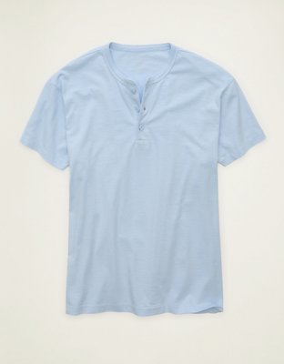 AE Vintage Relaxed Fit Henley T-Shirt - Blue