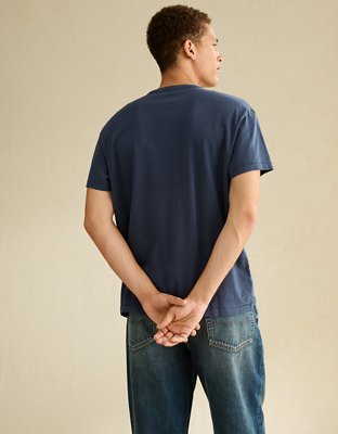 AE Vintage Relaxed Fit Henley T-Shirt - Navy