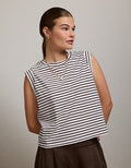 AE77 Cap-Sleeve T-Shirt - Brown