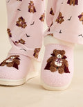 AE Vampire Teddy Scuff Slipper - Pink