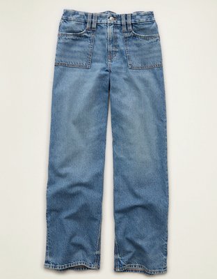 AE Curvy High-Waisted Stovepipe Jean - Medium Wash