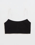 Superchill Cotton Bra Top - Black
