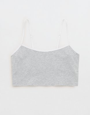 Superchill Cotton Bra Top - Grey