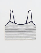 Superchill Cotton Bra Top - Medium Heather Gray