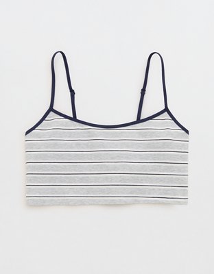 Superchill Cotton Bra Top - Medium Heather Gray