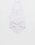 Aerie Handkerchief Hem Braless Tank Top - White