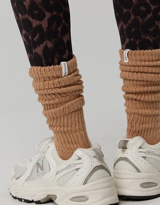 OFFLINE By Aerie Scrunch Socks - Tan