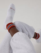 OFFLINE By Aerie Mesh Short Crew Sock - Red Velvet