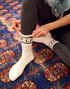 OFFLINE By Aerie Graphic Crew Socks - White