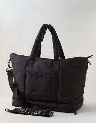 OFFLINE By Aerie Puff Love Weekender Bag - Bold Black